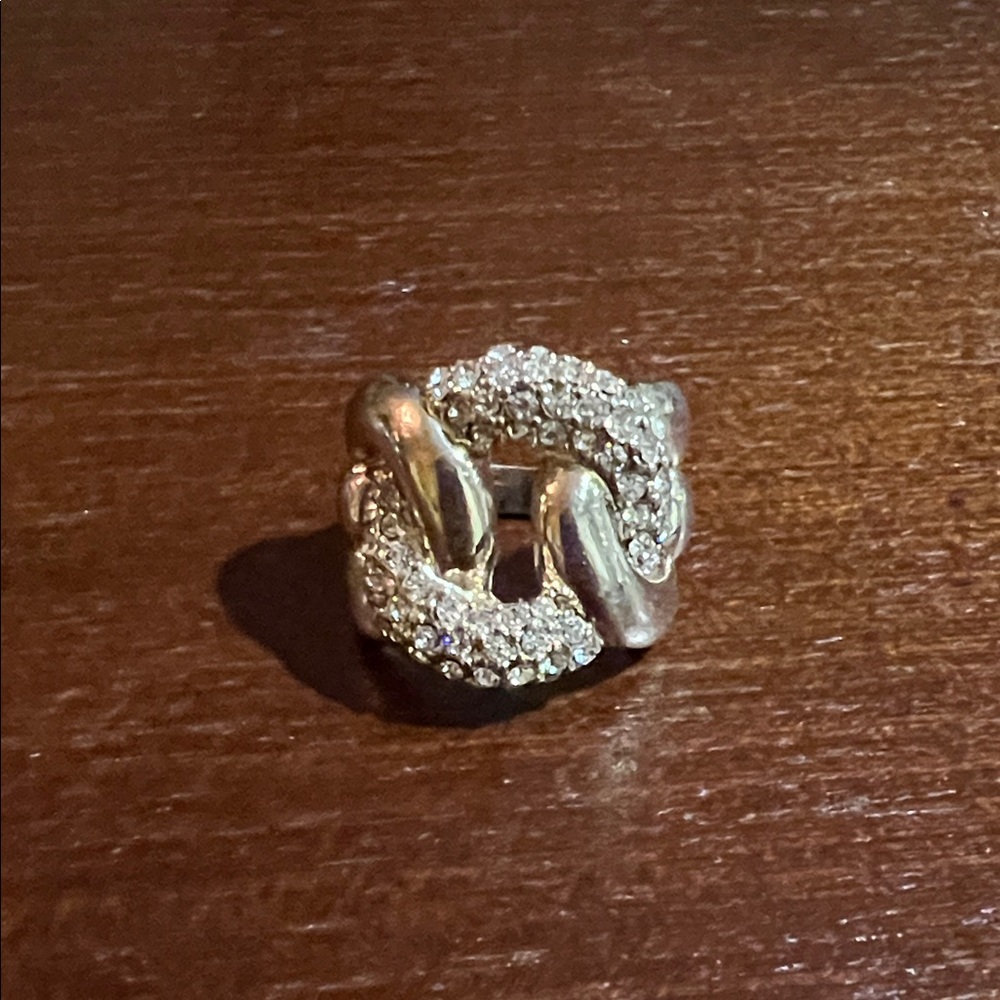 Charming Charlie Gold and Silver Sparkle Ring